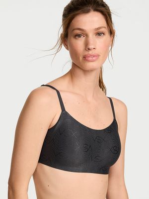 VSX Sutien sport din material elastic confortabil cu logo VSX LUXShine