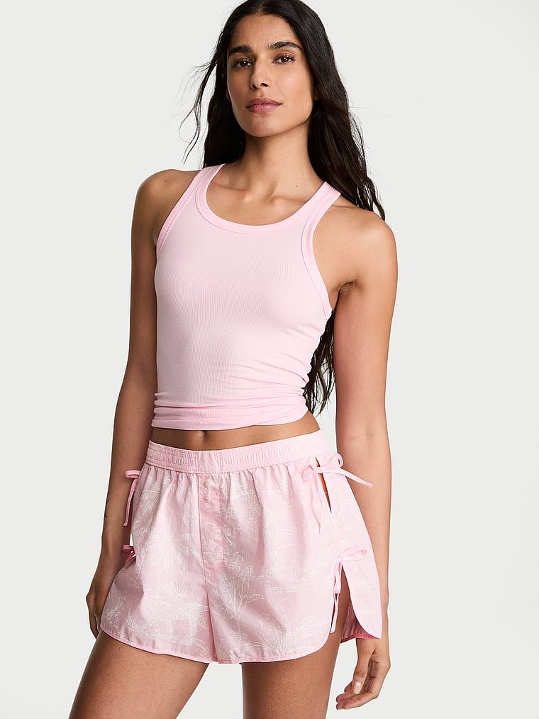 Victoria's Secret Pantaloni scurți de pijama din bumbac Sleep Heritage – Mix & Match