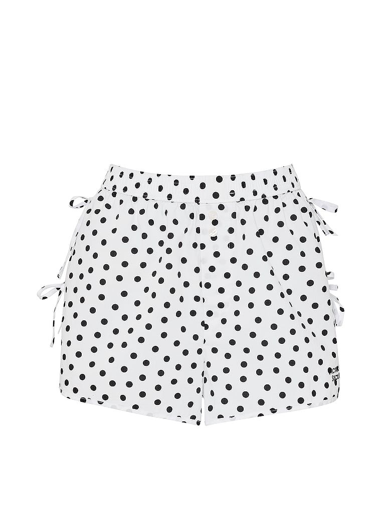 Pantaloni scurți de pijama Heritage din bumbac Mix & Match. Produsul este modelat și provine din colecția Victoria's Secret.