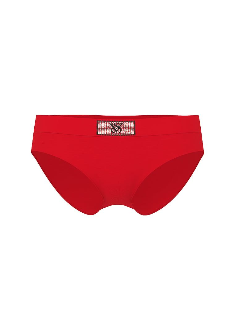 Chiloți din bumbac cu logo-ul Shine Patch Hiphugger. Produsul este de culoare roșie și provine din colecția Cottumbac.