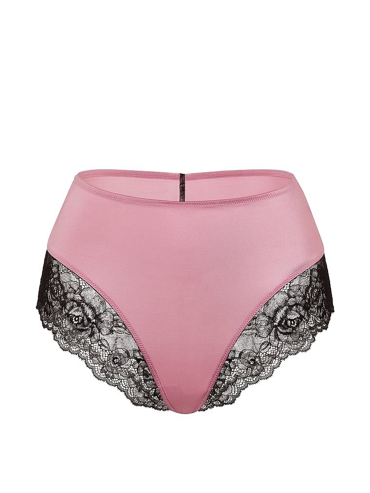Chiloți cu talie înaltă și dantelă Smooth Lace-Trim. Produsul este roz și provine din colecția Very Sexy.