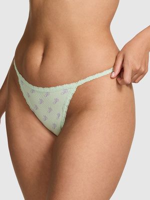 Chiloți bikini string cu dantelă Wink