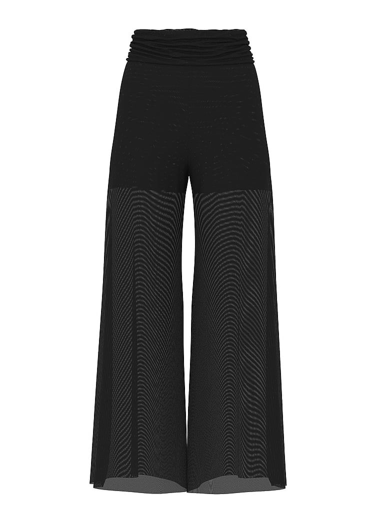 Pantaloni de plajă, costume de plajă. Produsul este negru și provine din colecția Victoria's Secret Swim.