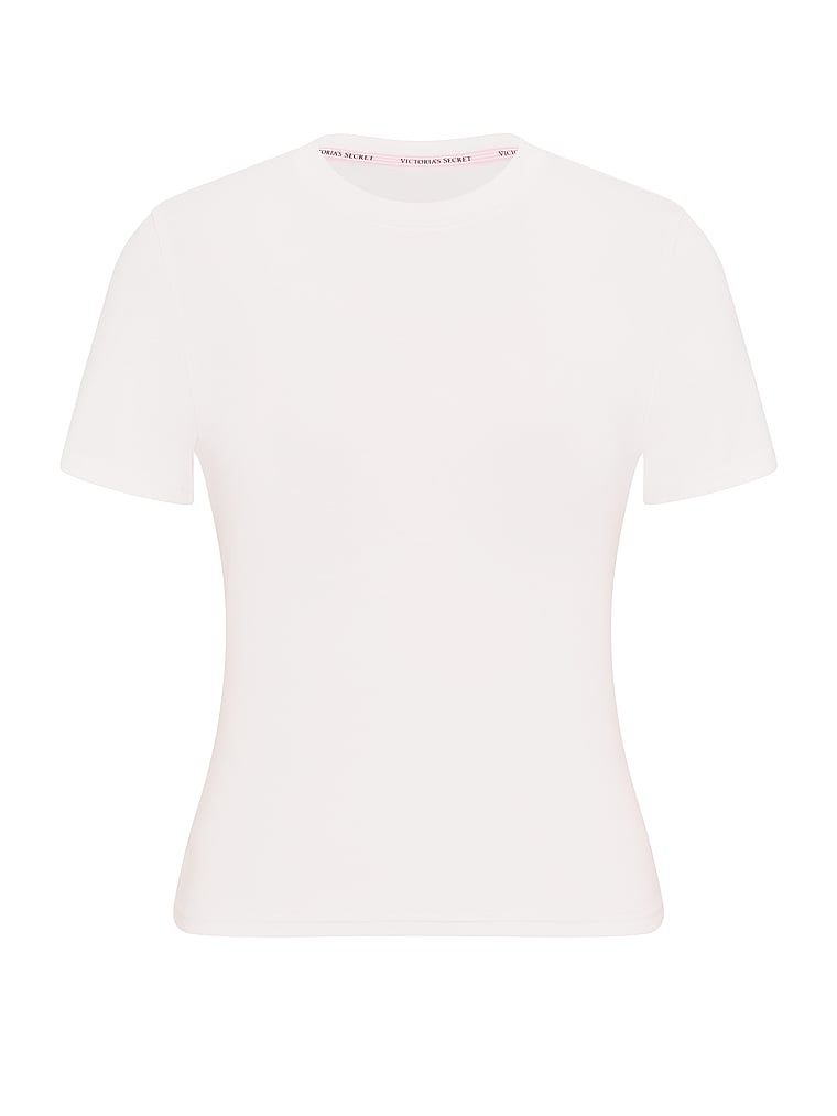 Tricou din bumbac. Produsul este alb și provine din colecția Angel Essentials.