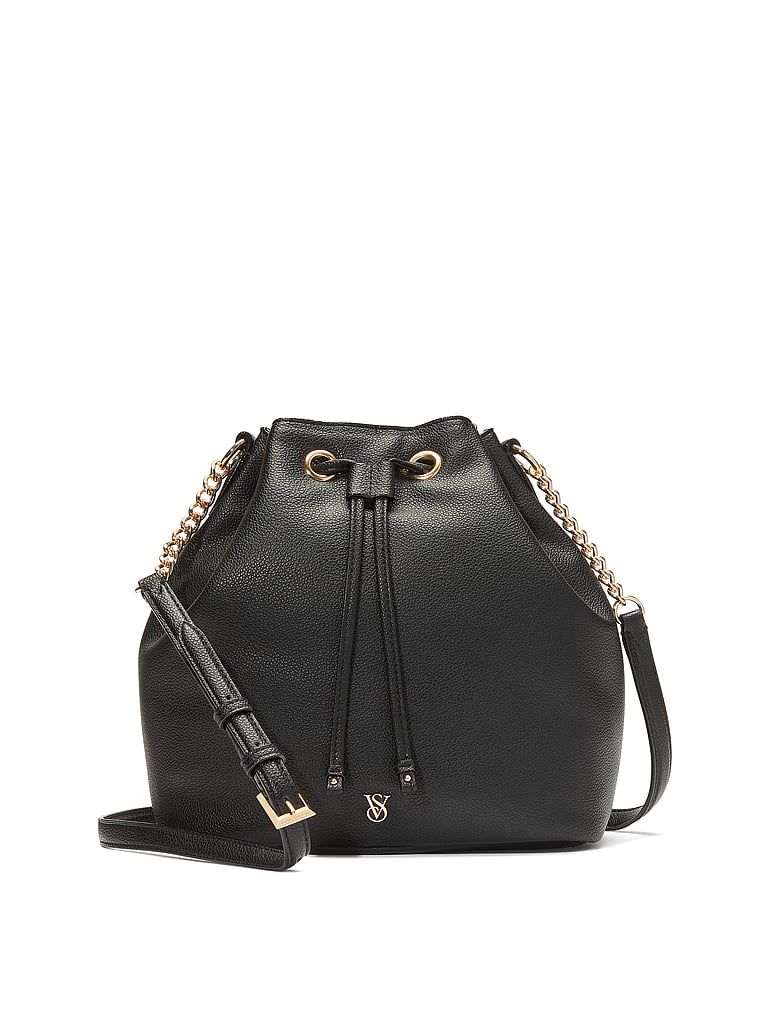 Black Geantă de umăr bucket bag The Victoria