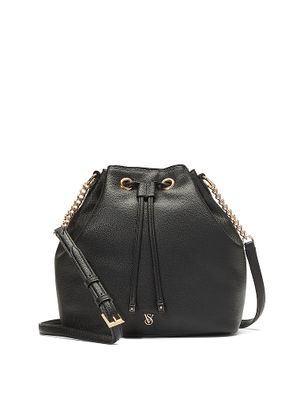Black Geantă de umăr bucket bag The Victoria