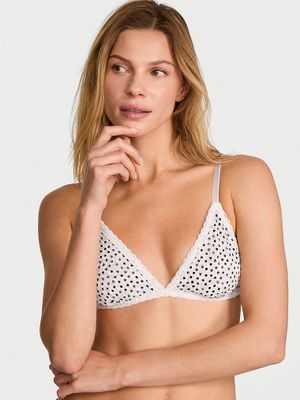 Victoria's Secret Bustieră Bralette Lacie triunghiulară fără căptușeală