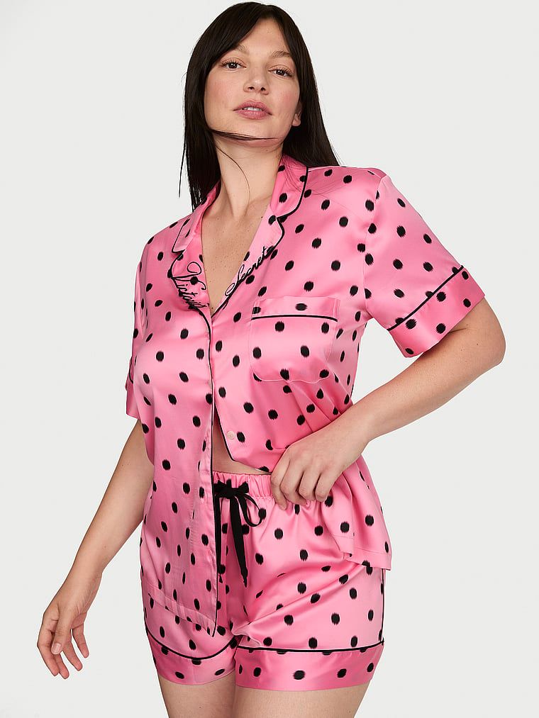 Victoria's Secret Set pijama scurtă Signature din satin
