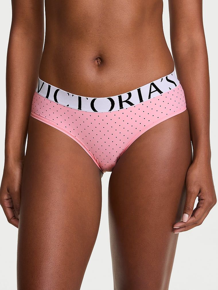 Chiloți cu logo-ul Cool Hiphugger. Produsul are o culoare cu model și provine din colecția Victoria's Secret.