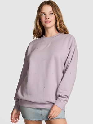 PINK Hanorac oversize Ivy Fleece Crew