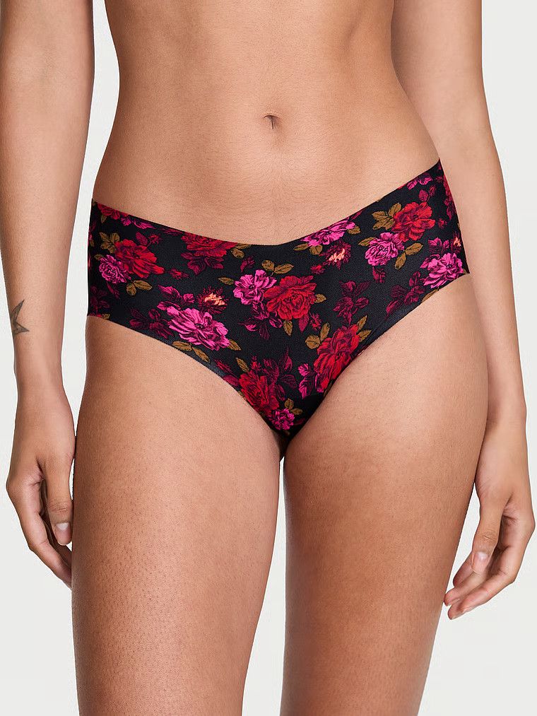 Chiloți fără cusături No-Show Cheeky. Produsul are un model floral și provine din colecția No-Show.