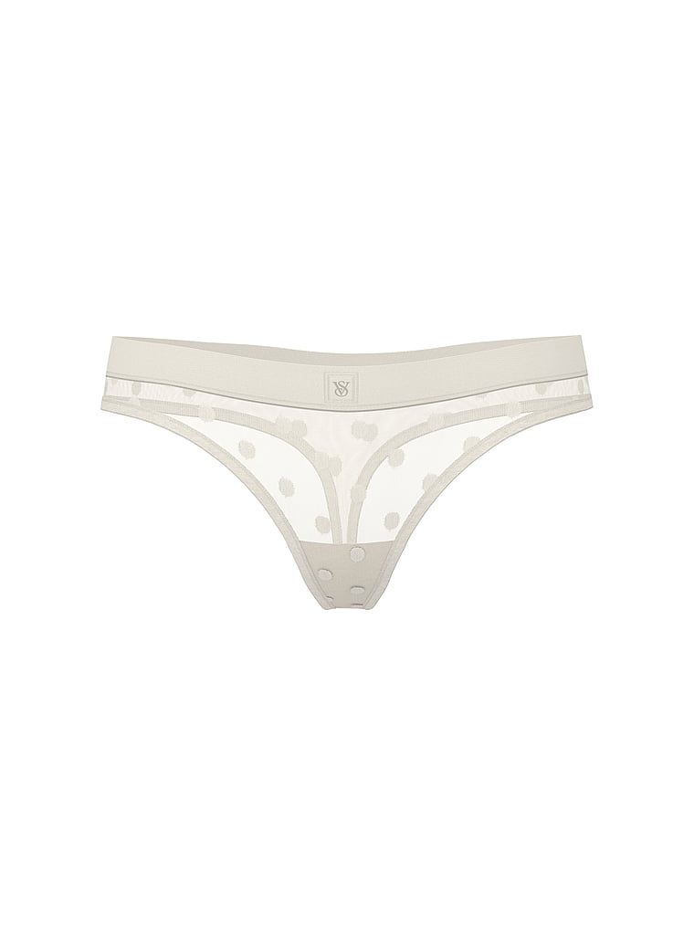 Tanga din plasă Sheer Heritage Shimmer. Produsul este de culoare aurie și provine din colecția Cottumbac.
