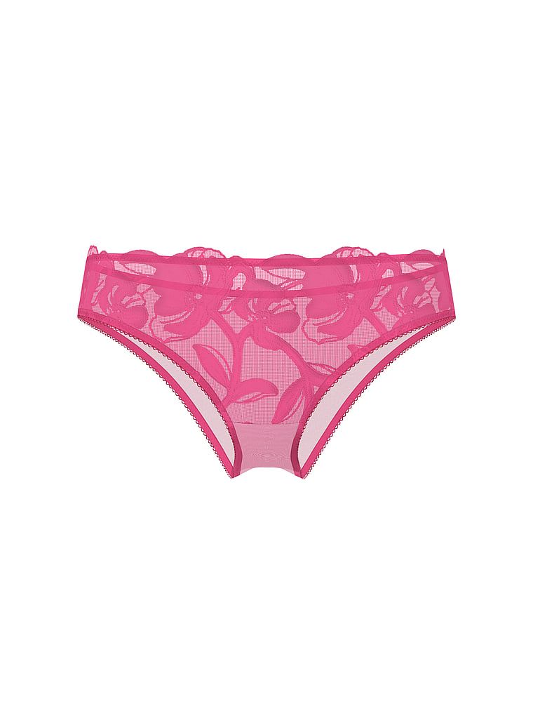 Tanga cu broderie Pop Floral. Produsul este modelat și provine din colecția Dream Angels.