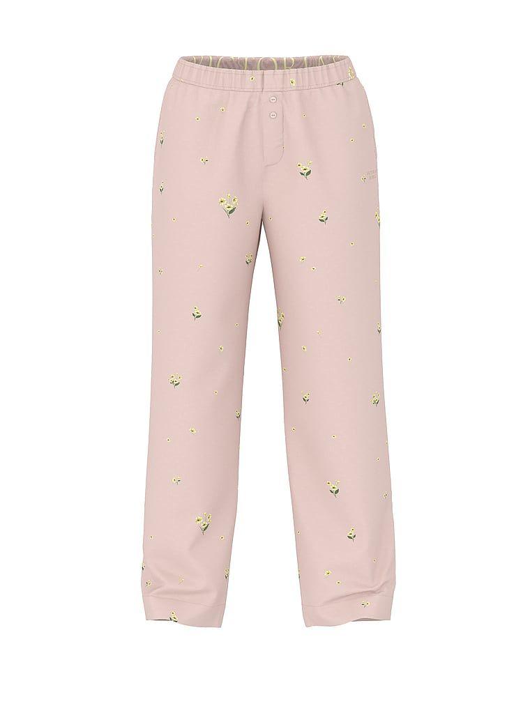 Pantaloni de pijama Heritage din bumbac Mix & Match. Produsul are un model floral și provine din colecția Victoria's Secret.
