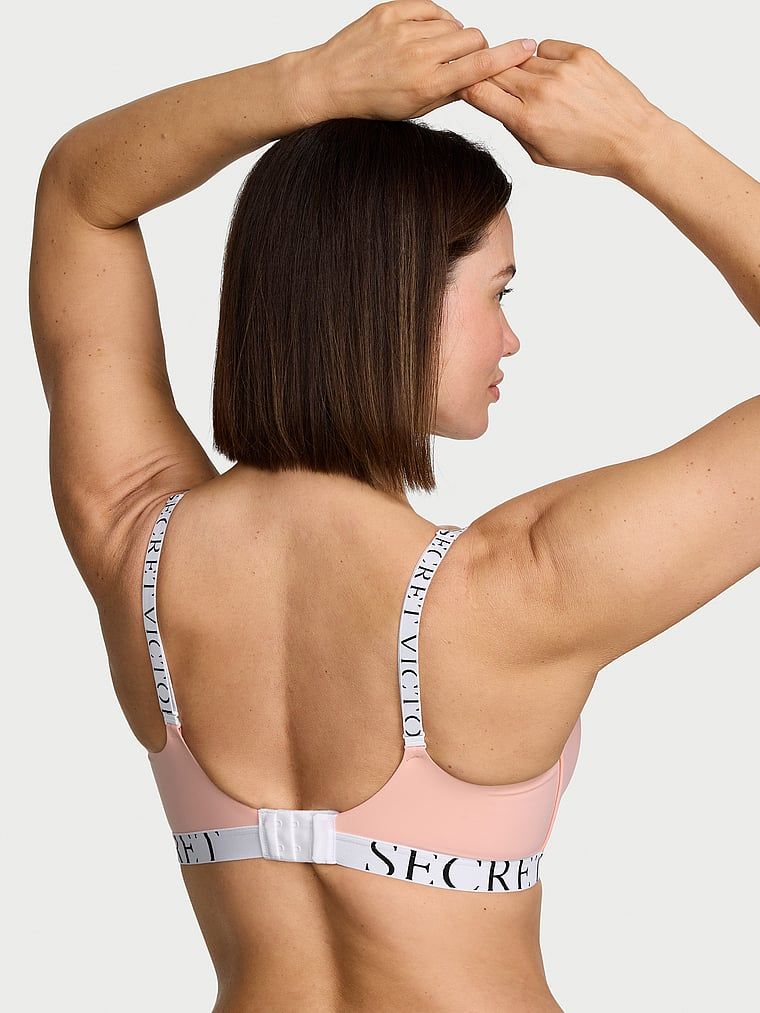 Sutiene ușor căptușit, fără sârmă, CoolBra. Produsul este roz și provine din colecția de tricouri.