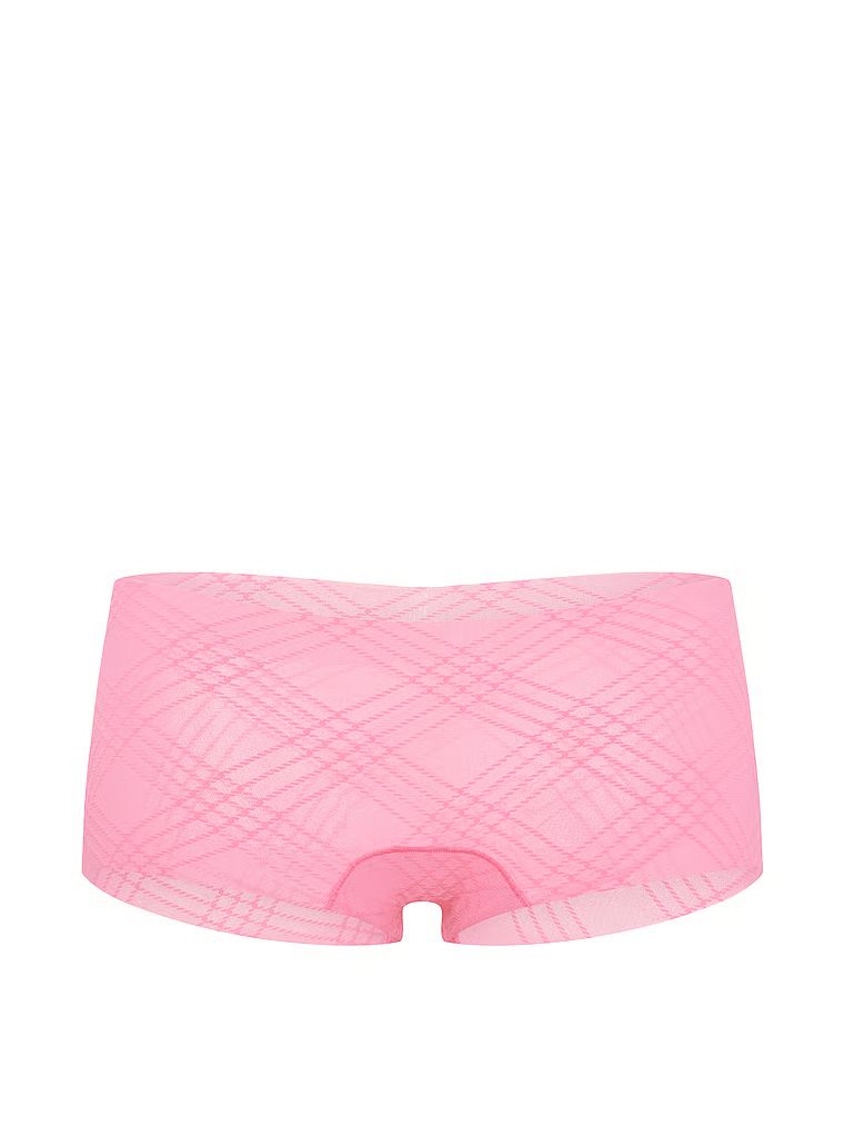 Chiloți în carouri din plasă Boyshorts din plasă în carouri care nu apar. Produsul are o culoare cu model și provine din colecția No-Show.
