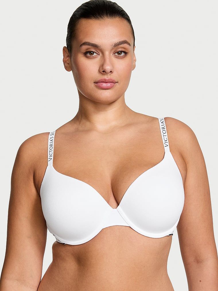 T-shirt Sutien Demi din bumbac, cu căptușeală subțire