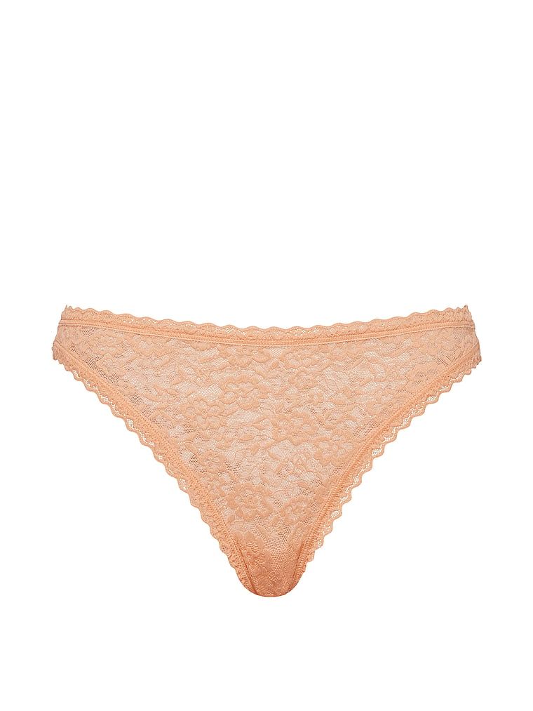 Chiloți din dantelă, dantelă anii '90. Produsul este portocaliu și provine din colecția Lacie.