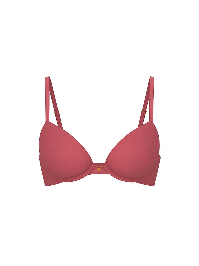Sutien neted cu push-up. Produsul este roz și provine din colecția Love Cloud.