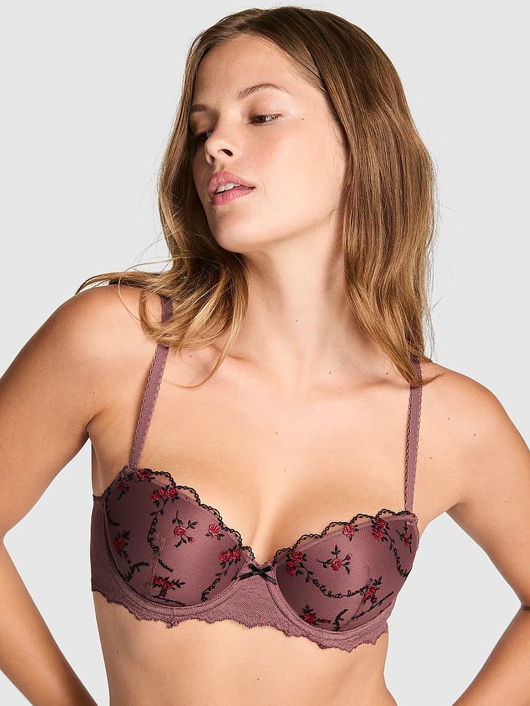 PINK Sutien balconette PINK Wink cu burete subțire
