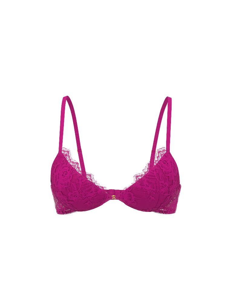 Sutien măritor push-up 2 mărimi Bombshell Rose Lace. Produsul este multicolor și provine din colecția Very Sexy.