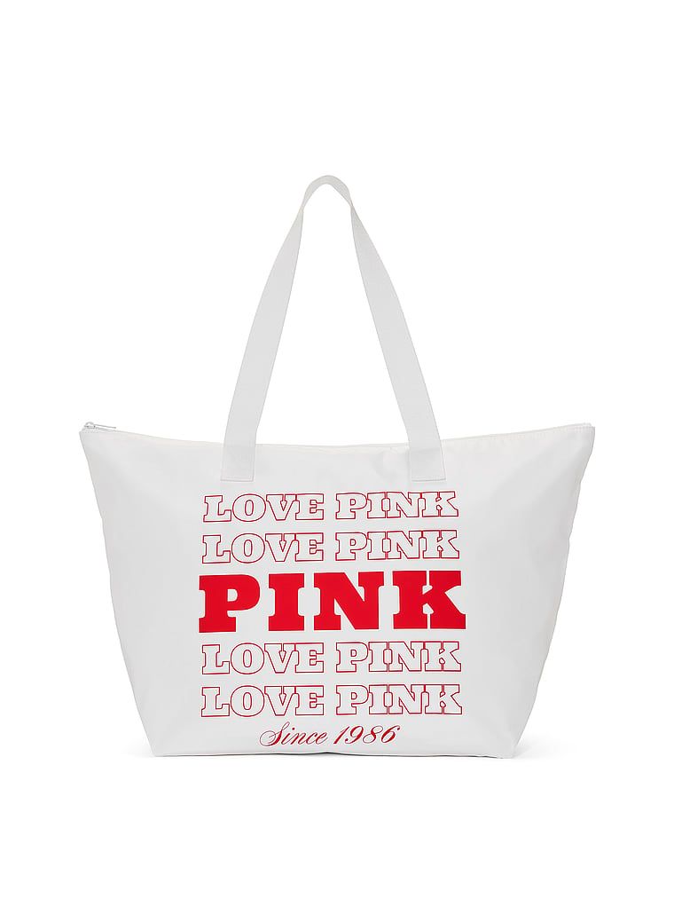 Geantă tote din nailon Love PINK