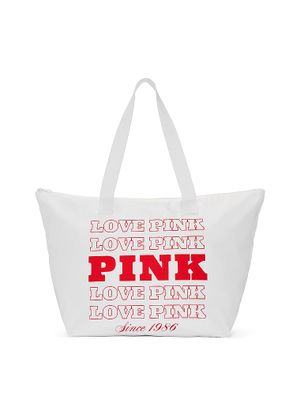 Geantă tote din nailon Love PINK