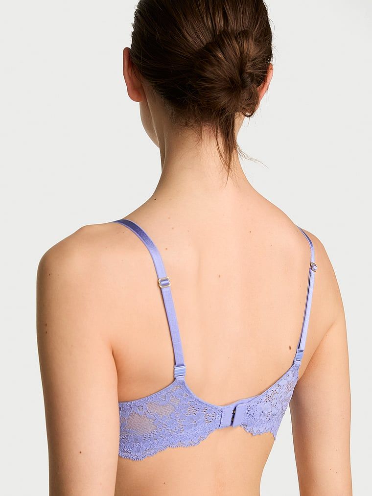 Wicked Lace Balconette fără sutien balconette cu căptușeală. Produsul este albastru și provine din colecția Dream Angels.