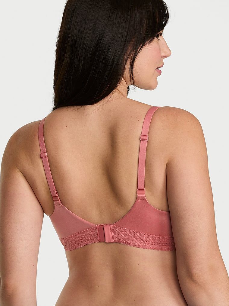 Sutiene push-up cu dantelă Perfect Shape Lace-Trim. Produsul este roz și provine din colecția Body by Victoria.