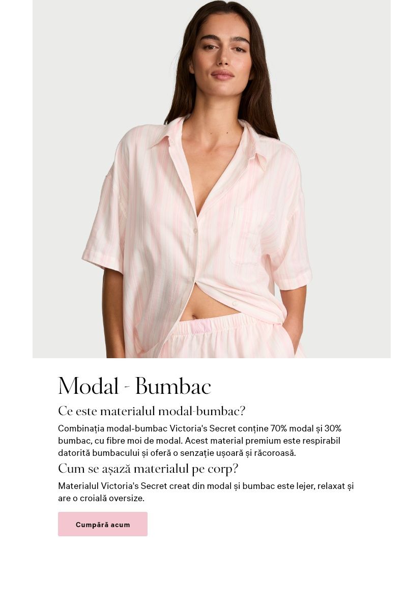 Pijamale modal bumbac