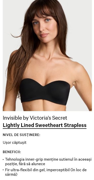 Very Sexy Sutien Push-Up Bombshell Add-2-Cups, fără bretele Sweet